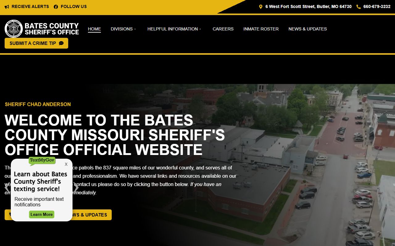 Bates County Sheriff's Office released inmates information