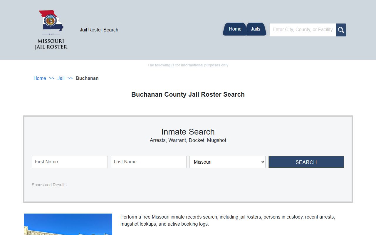 Buchanan County released inmates jail roster information