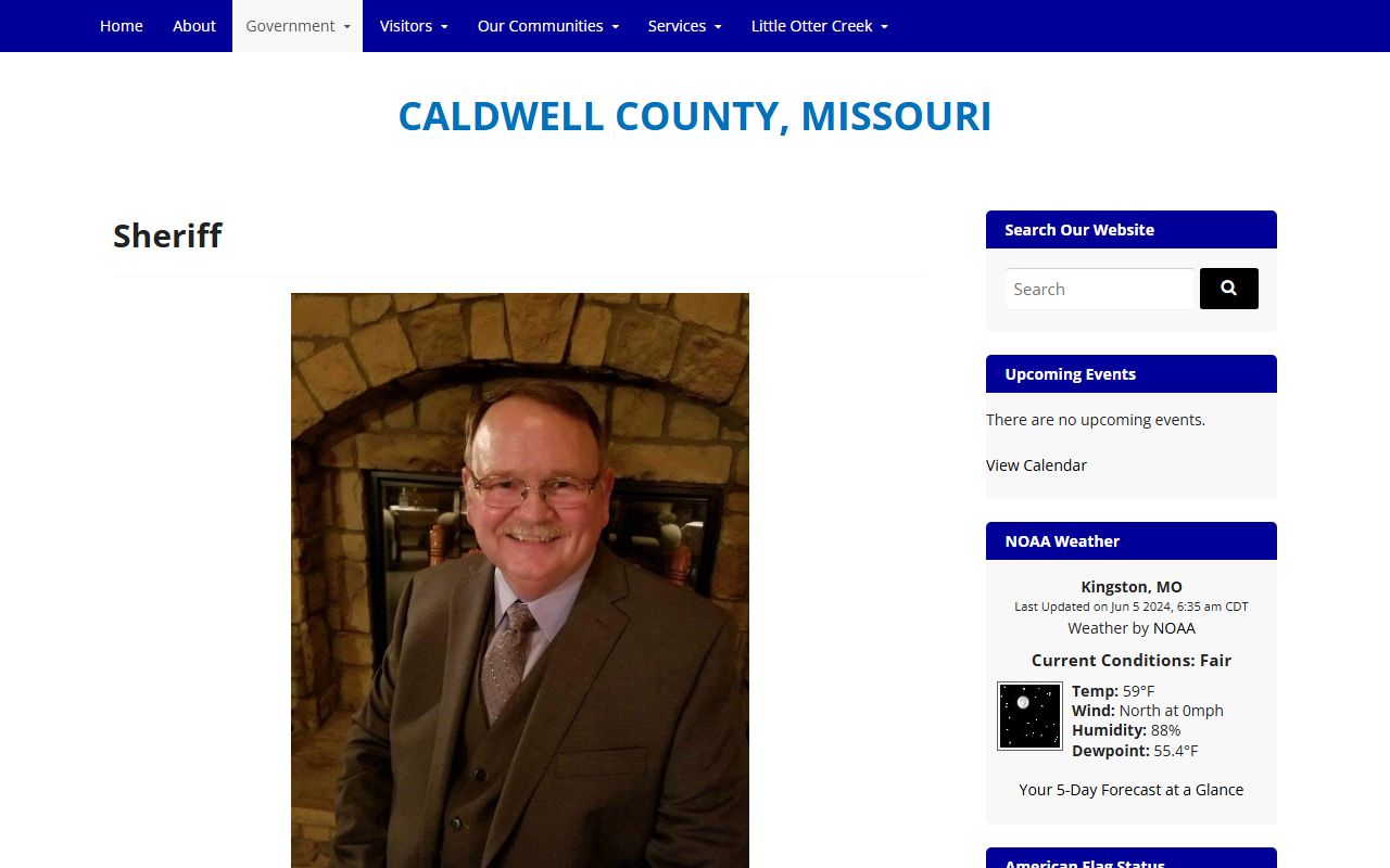 Caldwell County Missouri Sheriff's Office released inmates information