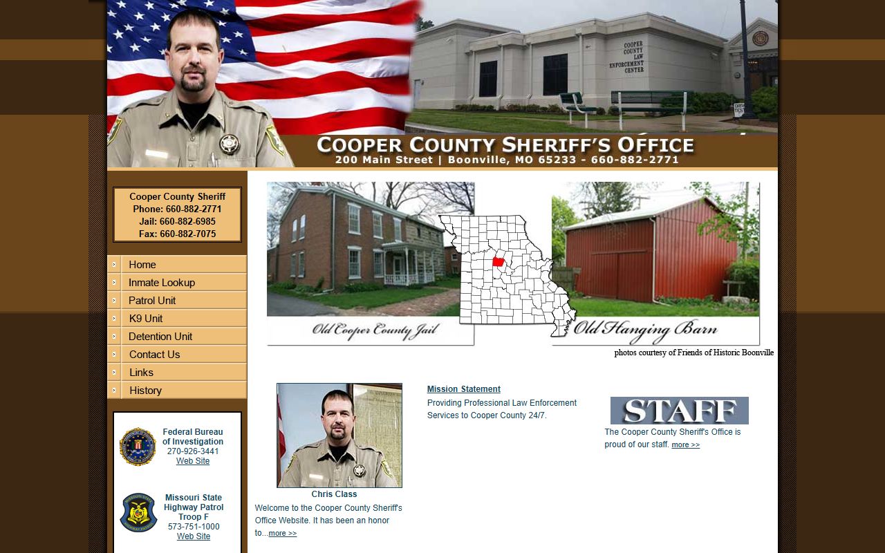 Cooper County released inmates Sheriff's Office website