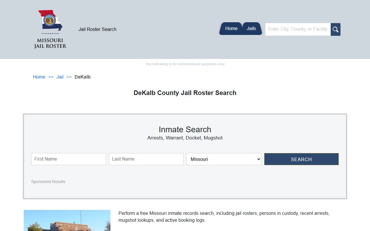 DeKalb County released inmates jail roster information