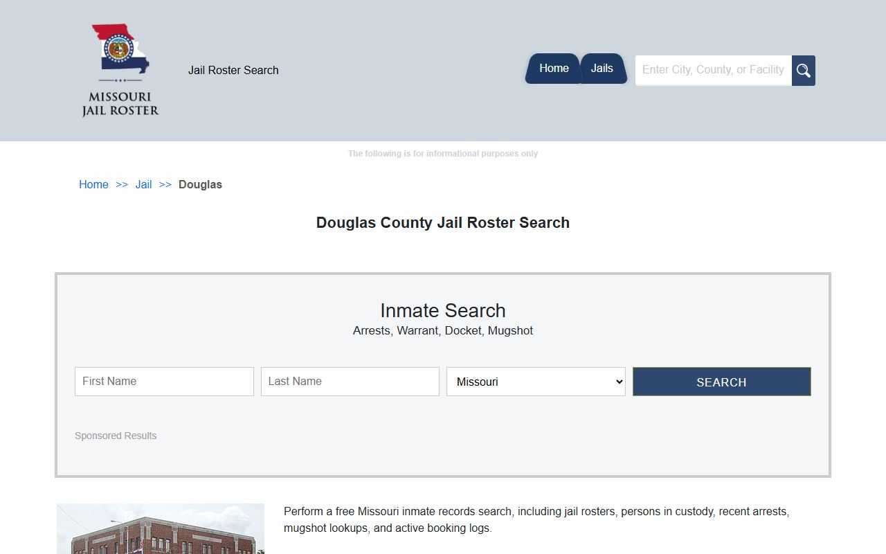 Douglas County released inmates jail roster search