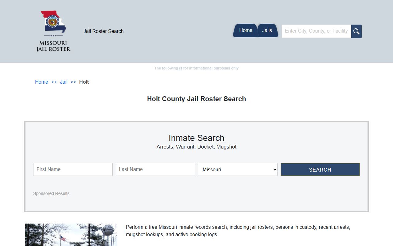 Holt County released inmates jail roster data