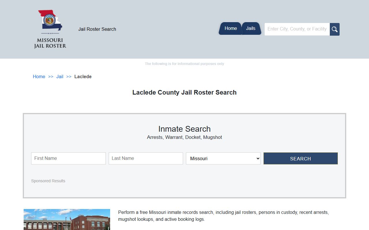 Laclede County released inmates jail roster information