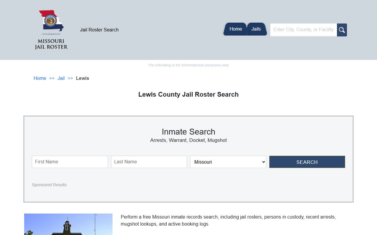 Lewis County released inmates jail roster information