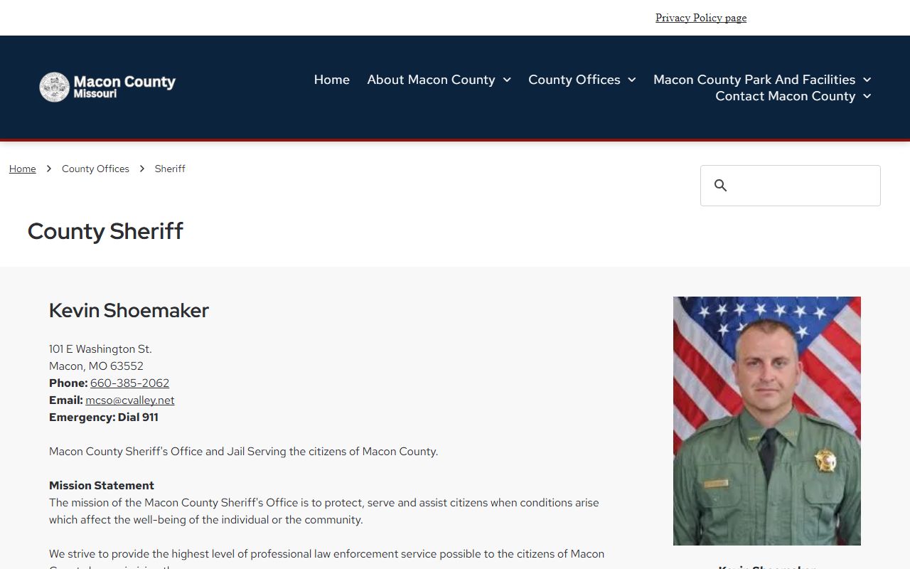 Macon County released inmates Sheriff's Office website