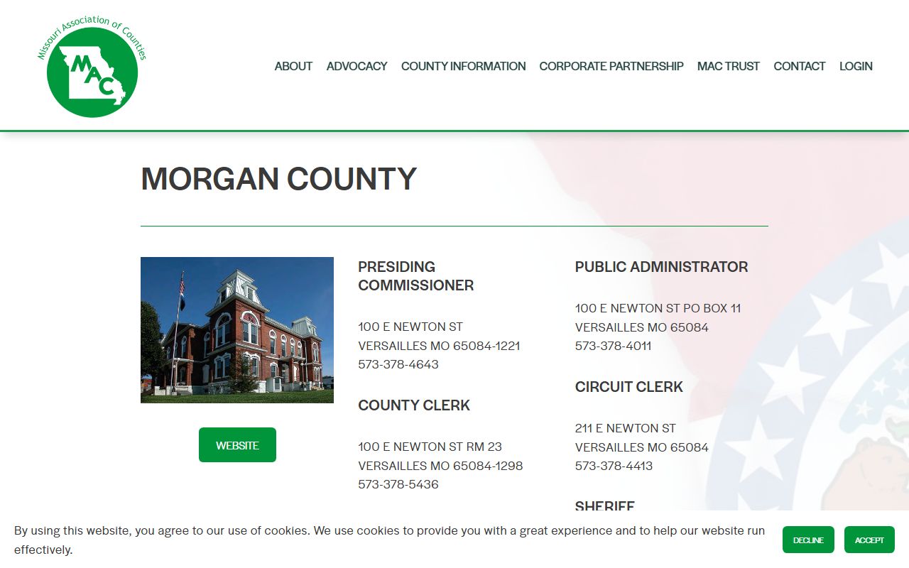 Morgan County released inmates county directory
