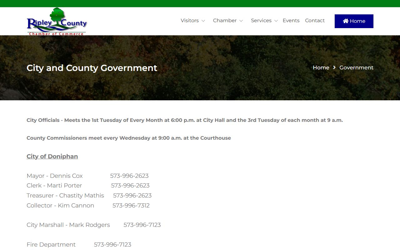 Ripley County government released inmates resources