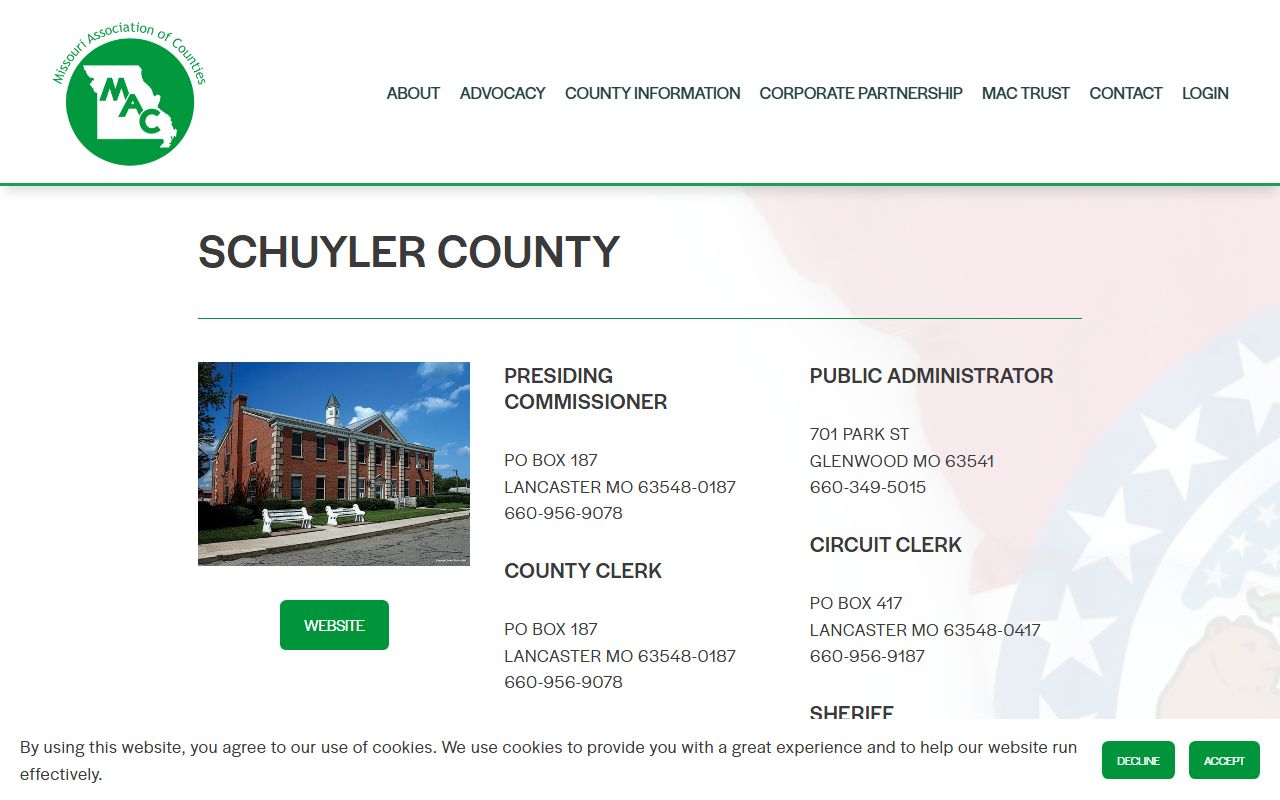 Schuyler County released inmates county directory
