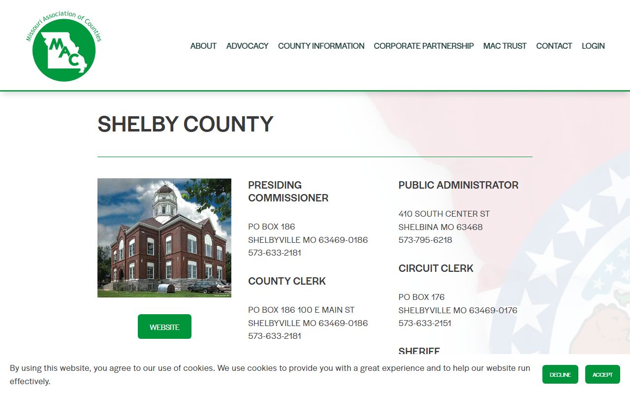 Shelby County released inmates county directory