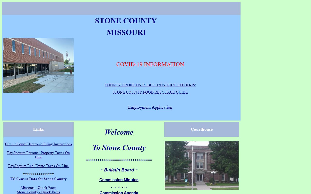 Stone County released inmates government website